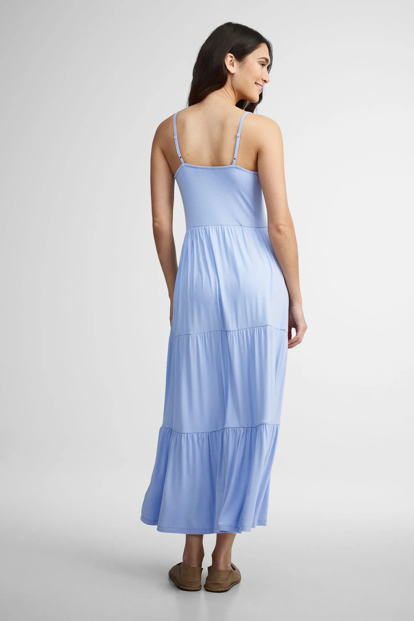 Robe maxi volants étagés - Femme