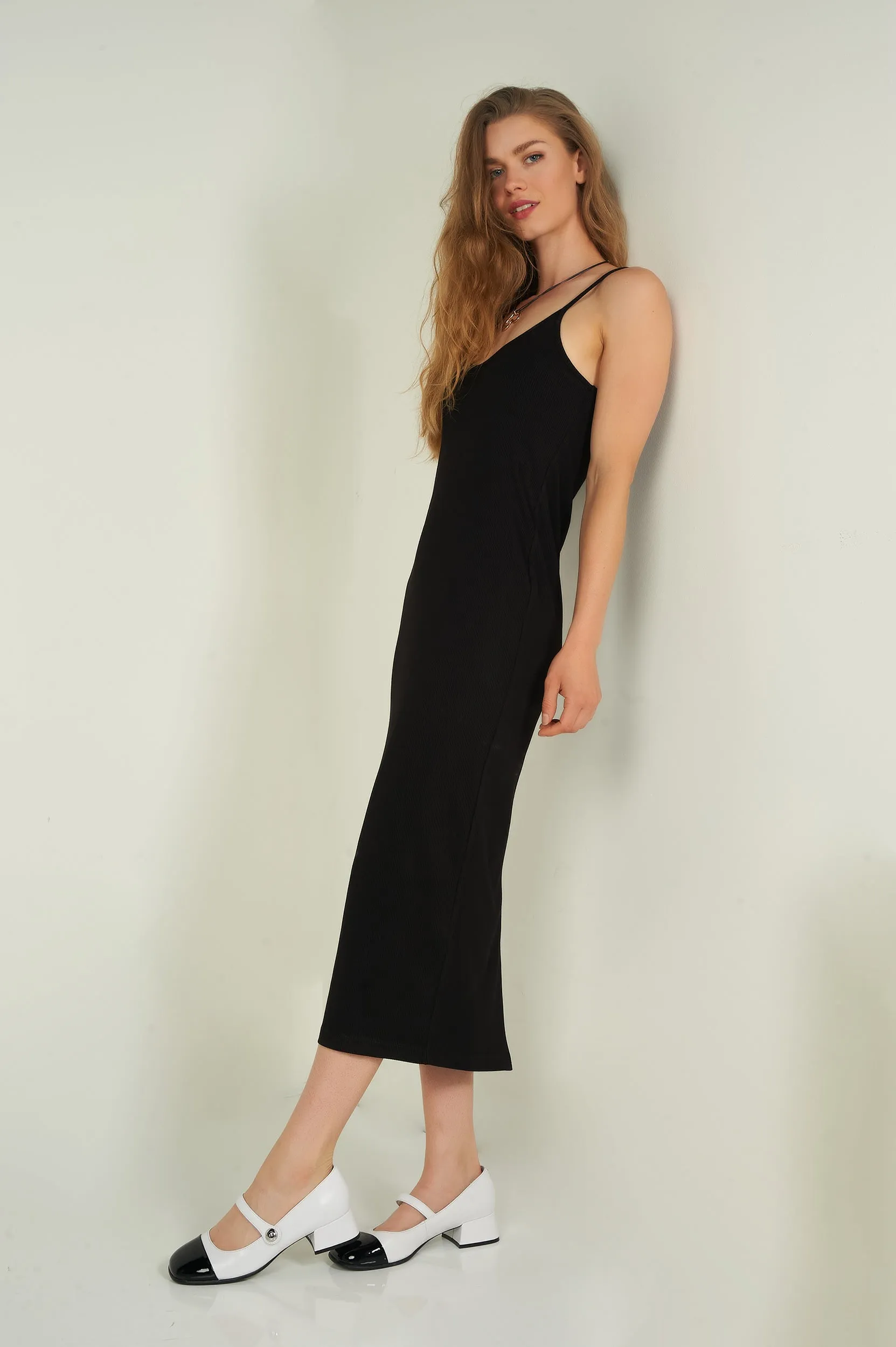 Robe midi côtelée - FEDRA - (R-C11)