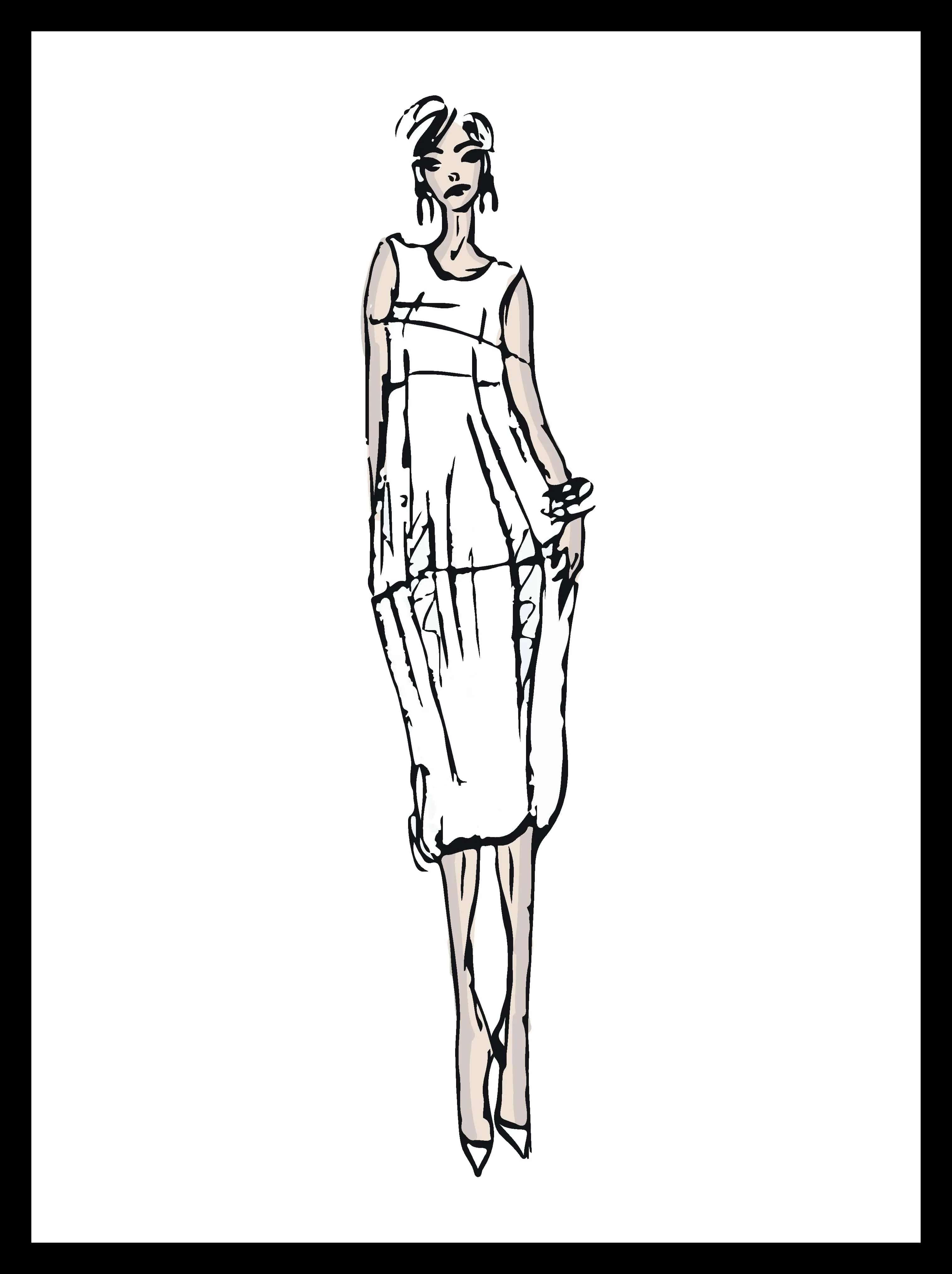 ROBE noire boule, ou tulipe
