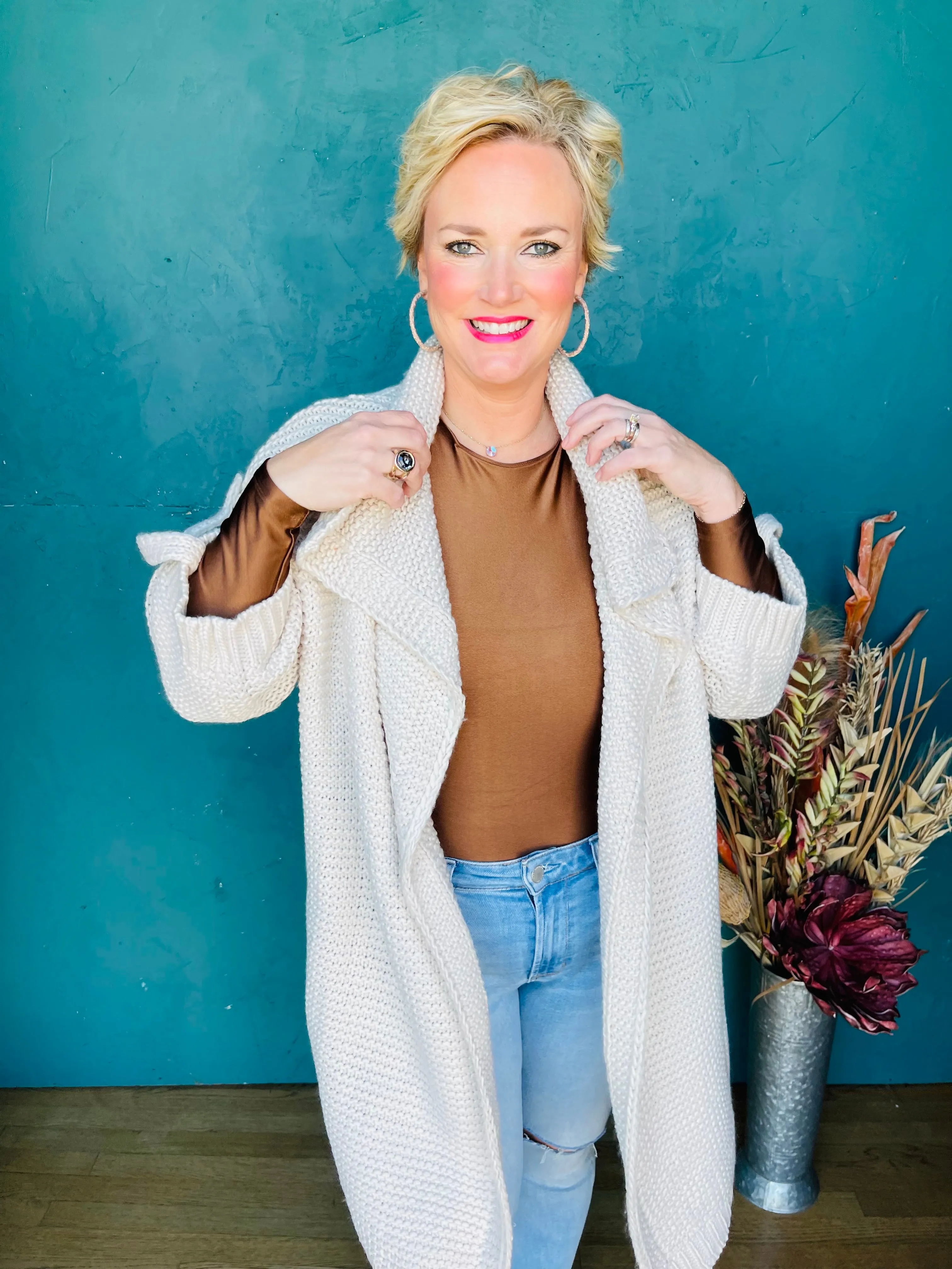 Roxi Hi Crew Neck Bodysuit