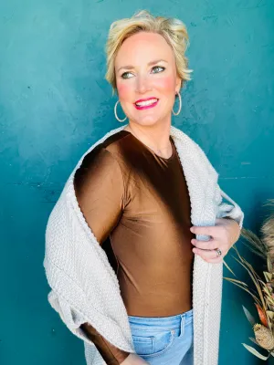 Roxi Hi Crew Neck Bodysuit
