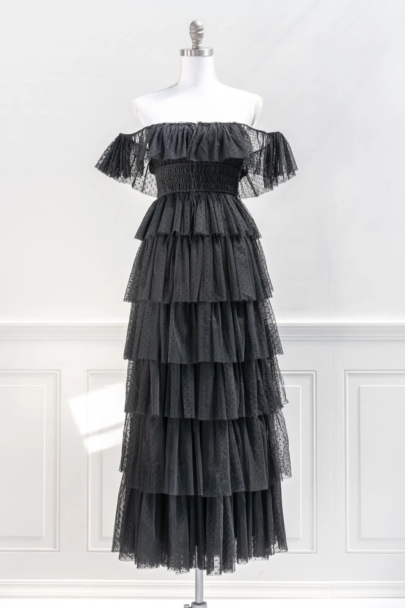 Sacré-Coeur Maxi Dress - Black