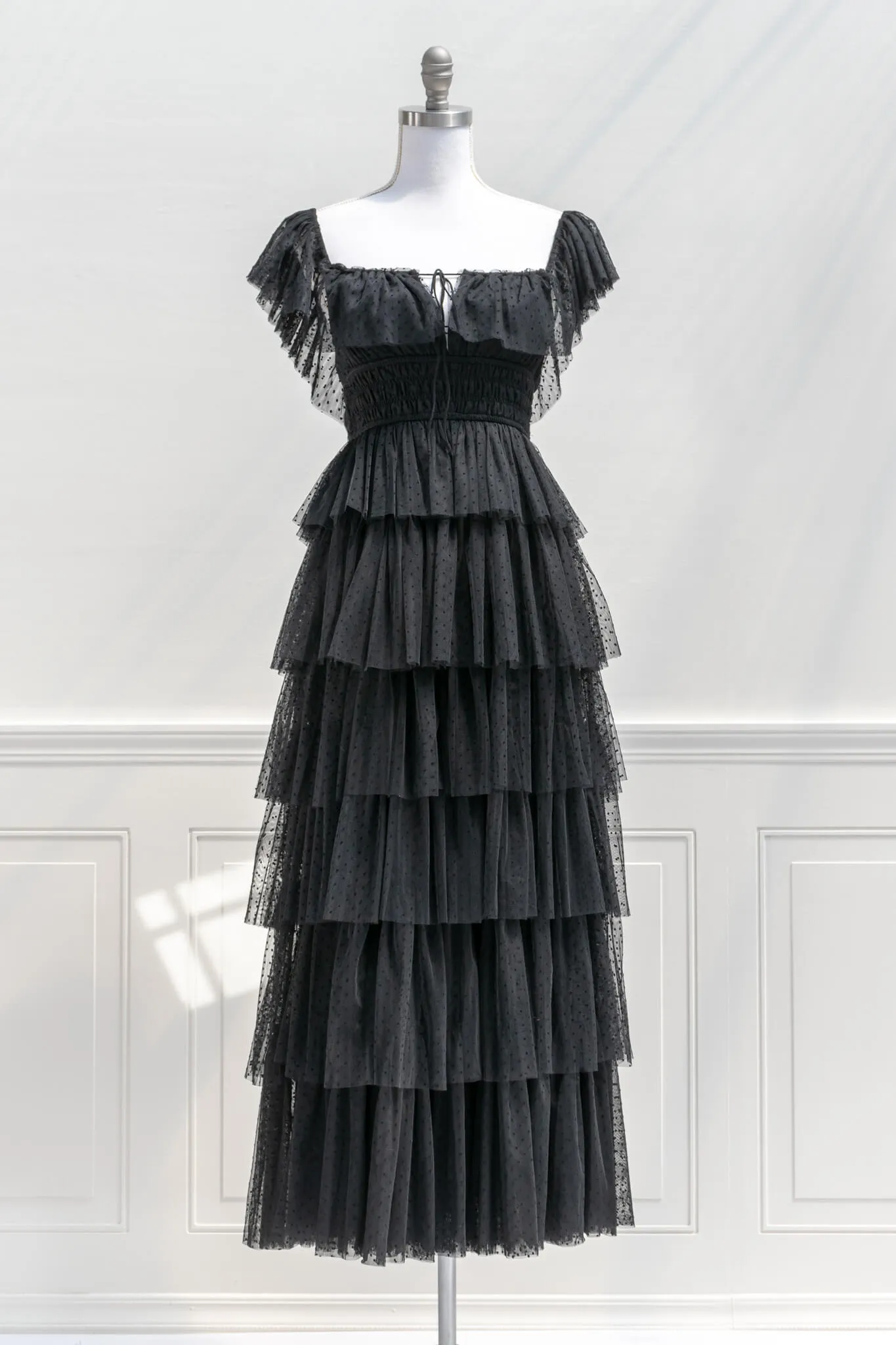 Sacré-Coeur Maxi Dress - Black