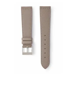 saffiano boxed stitch strap