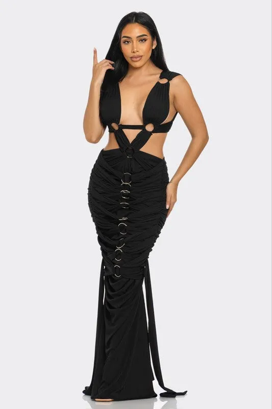 Sahara Mystique Pleated Gown | 3 COLORS
