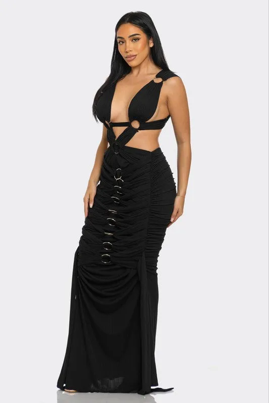Sahara Mystique Pleated Gown | 3 COLORS