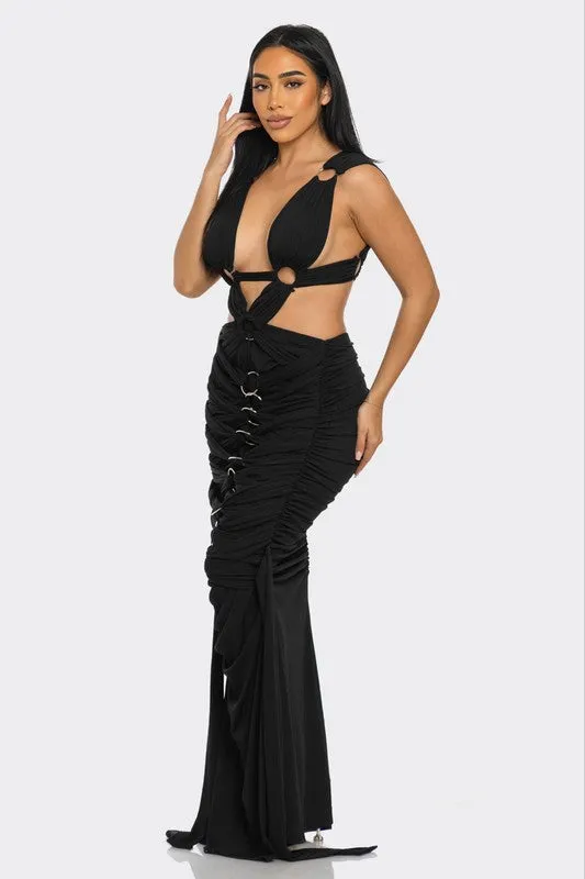 Sahara Mystique Pleated Gown | 3 COLORS