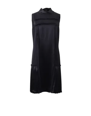 Satin Pleated Dress