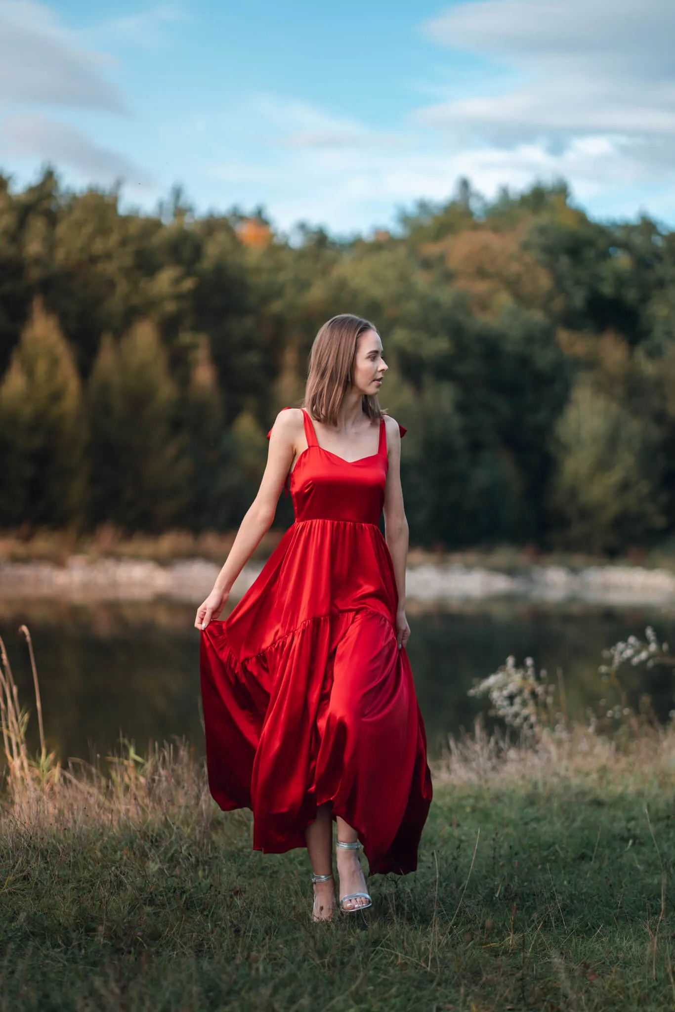 Scarlet Rose Juliette Silk Maxi Dress