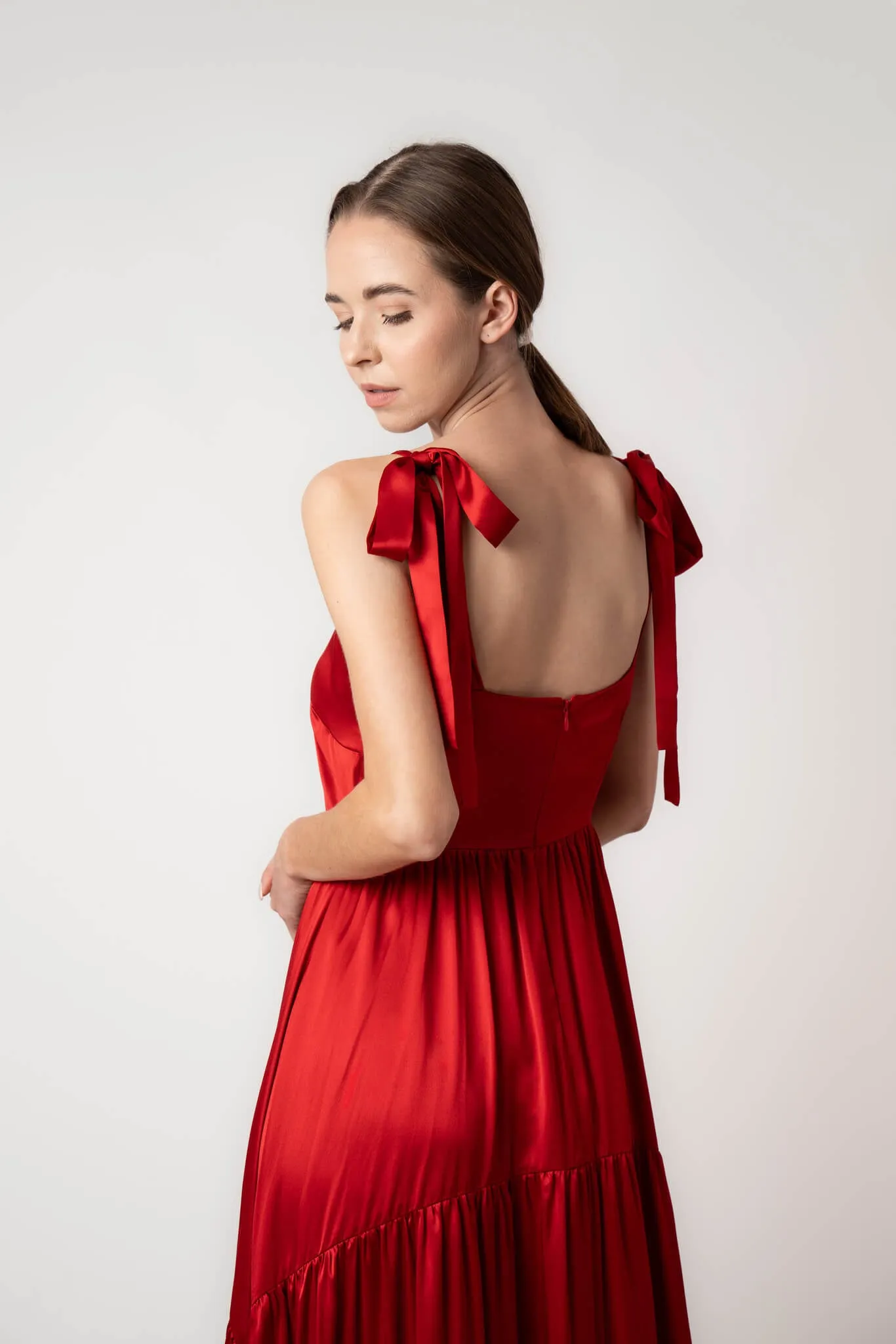 Scarlet Rose Juliette Silk Maxi Dress