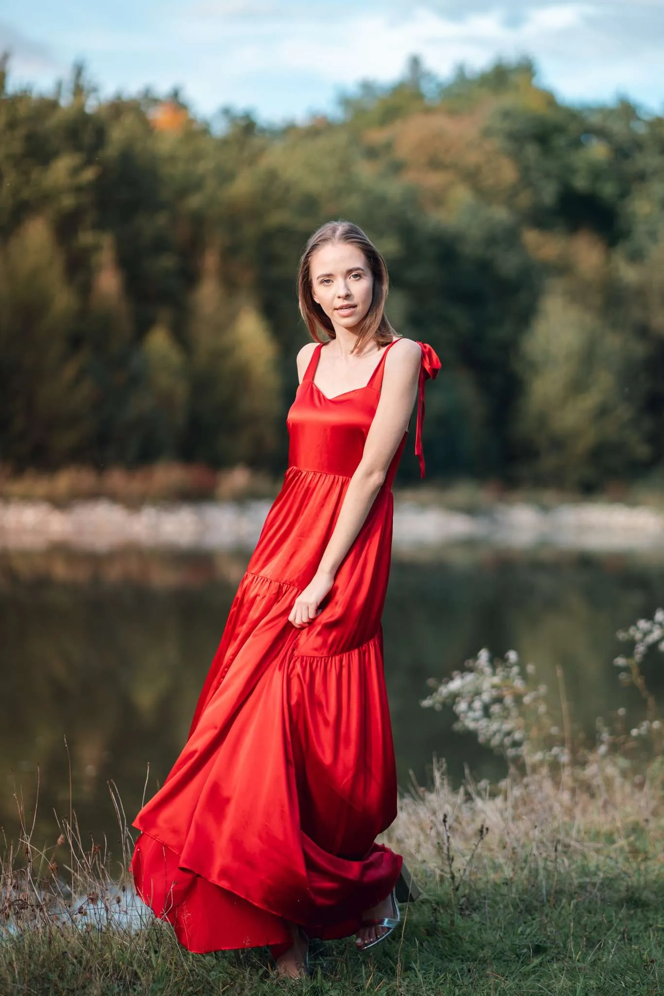 Scarlet Rose Juliette Silk Maxi Dress