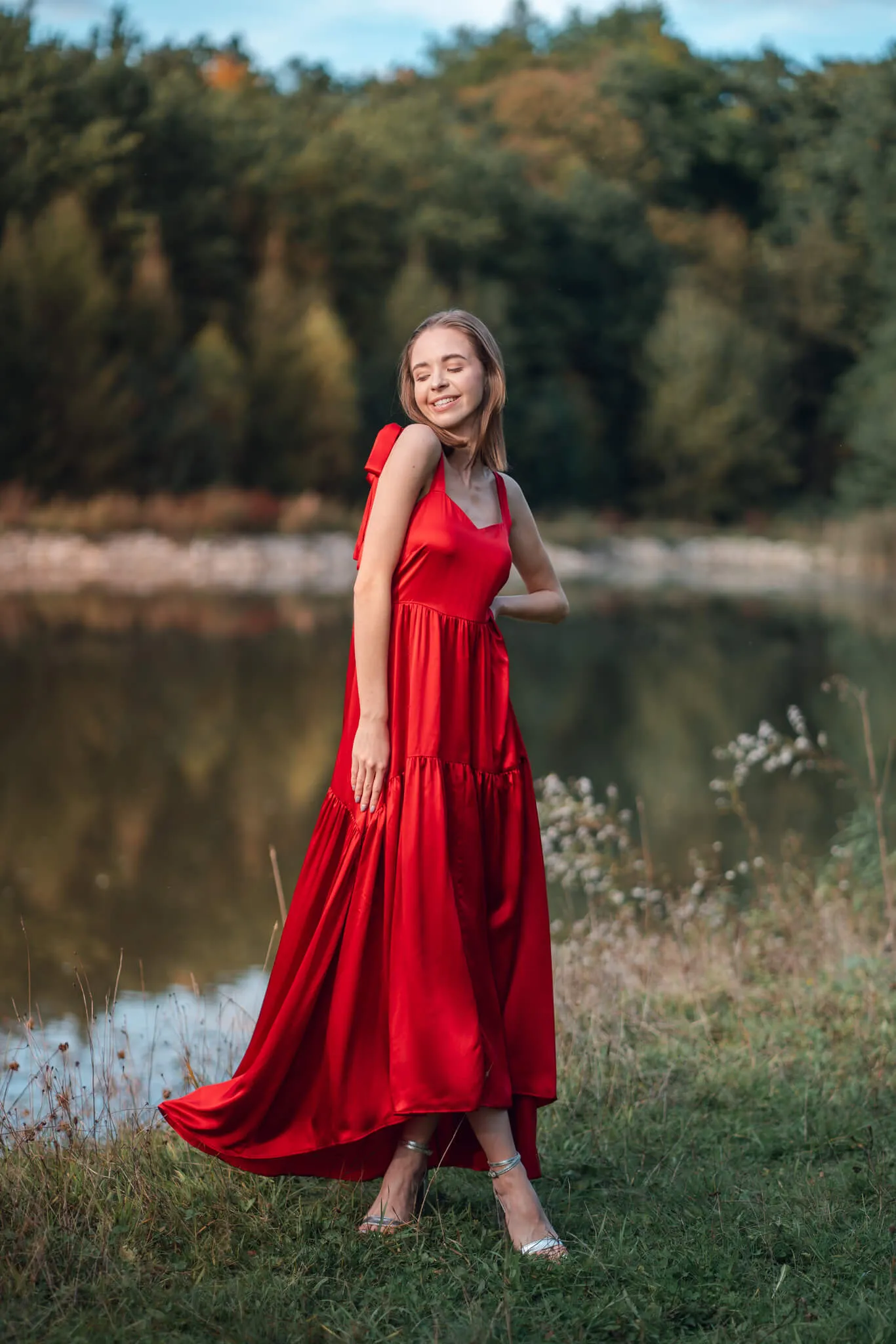 Scarlet Rose Juliette Silk Maxi Dress