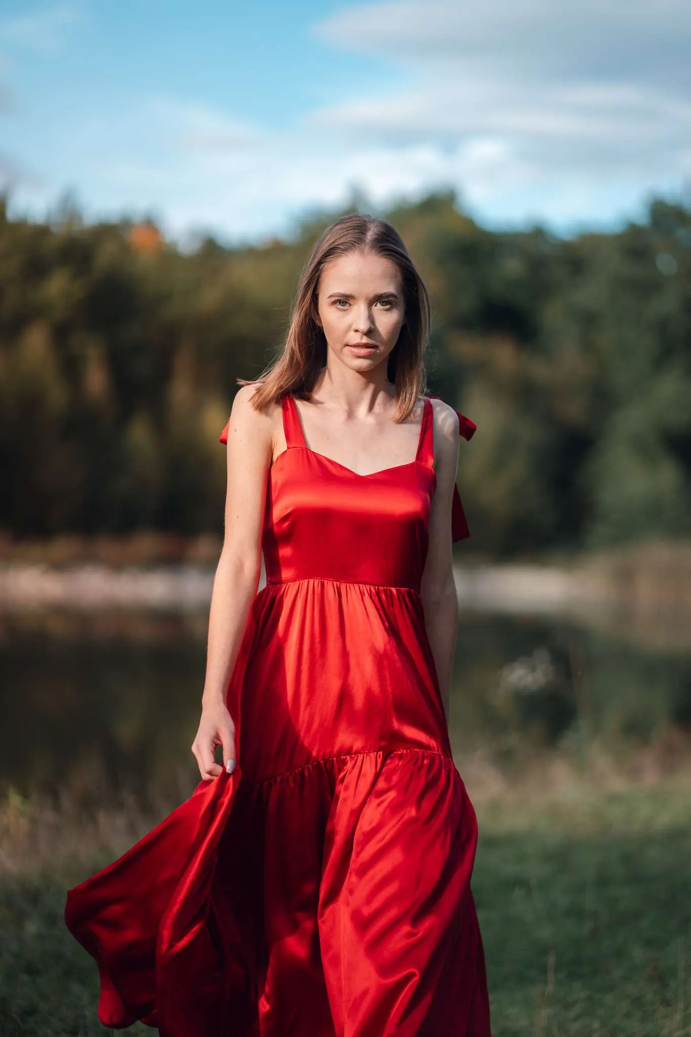 Scarlet Rose Juliette Silk Maxi Dress