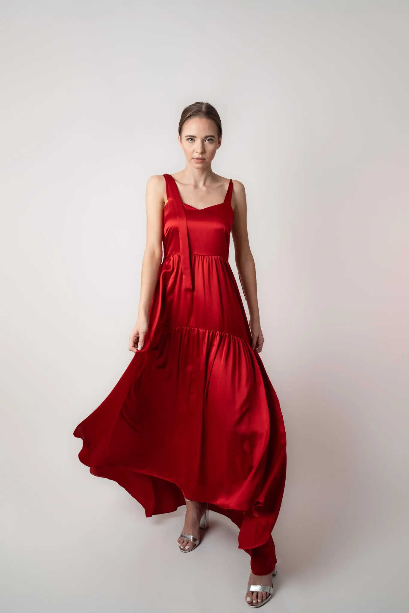 Scarlet Rose Juliette Silk Maxi Dress