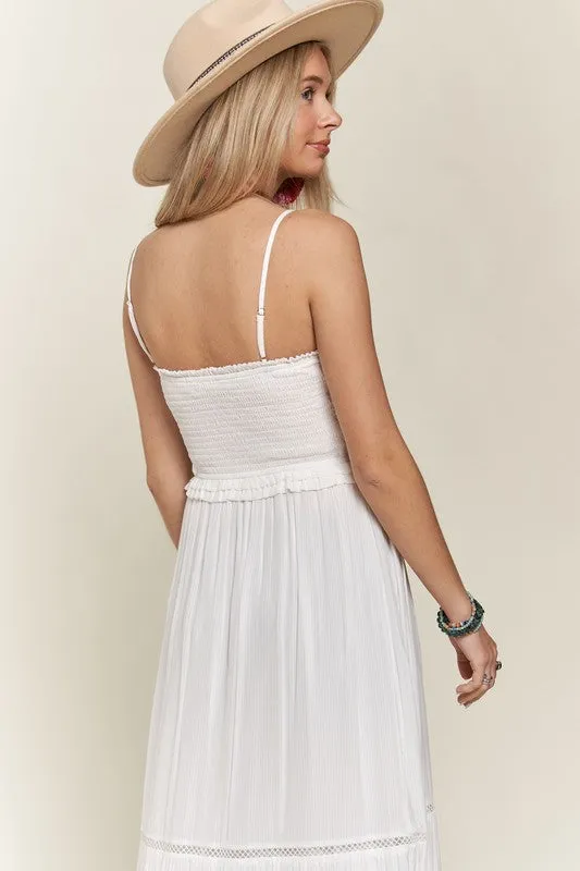 See the Sun Smocking Top Tiered Cami Sundress