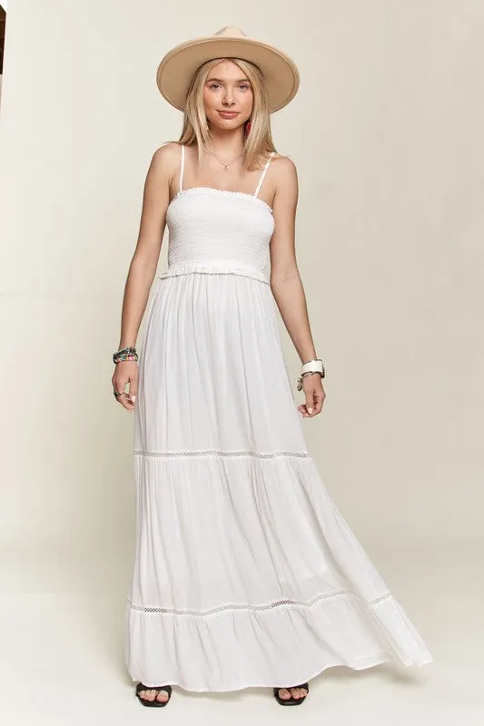 See the Sun Smocking Top Tiered Cami Sundress