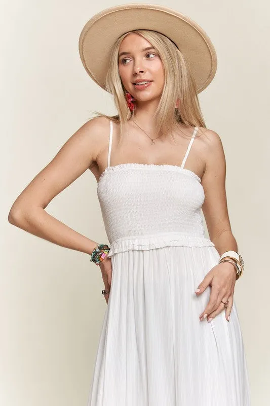 See the Sun Smocking Top Tiered Cami Sundress