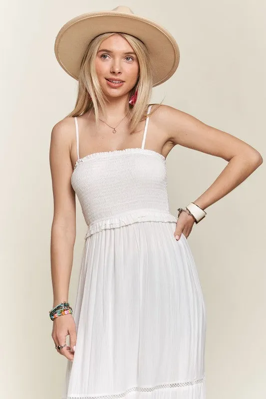 See the Sun Smocking Top Tiered Cami Sundress