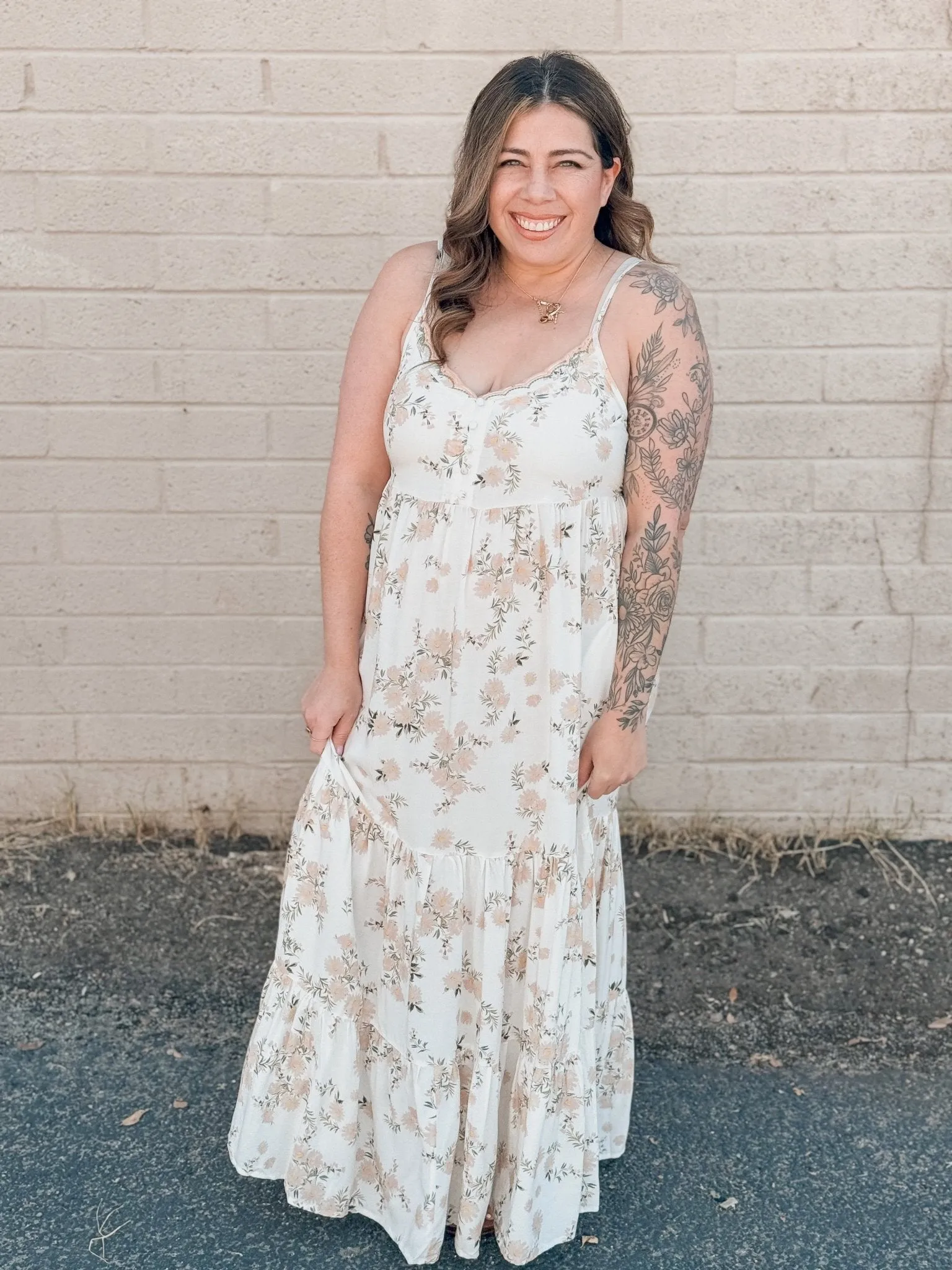 Serendipity Floral Sleeveless Maxi Dress