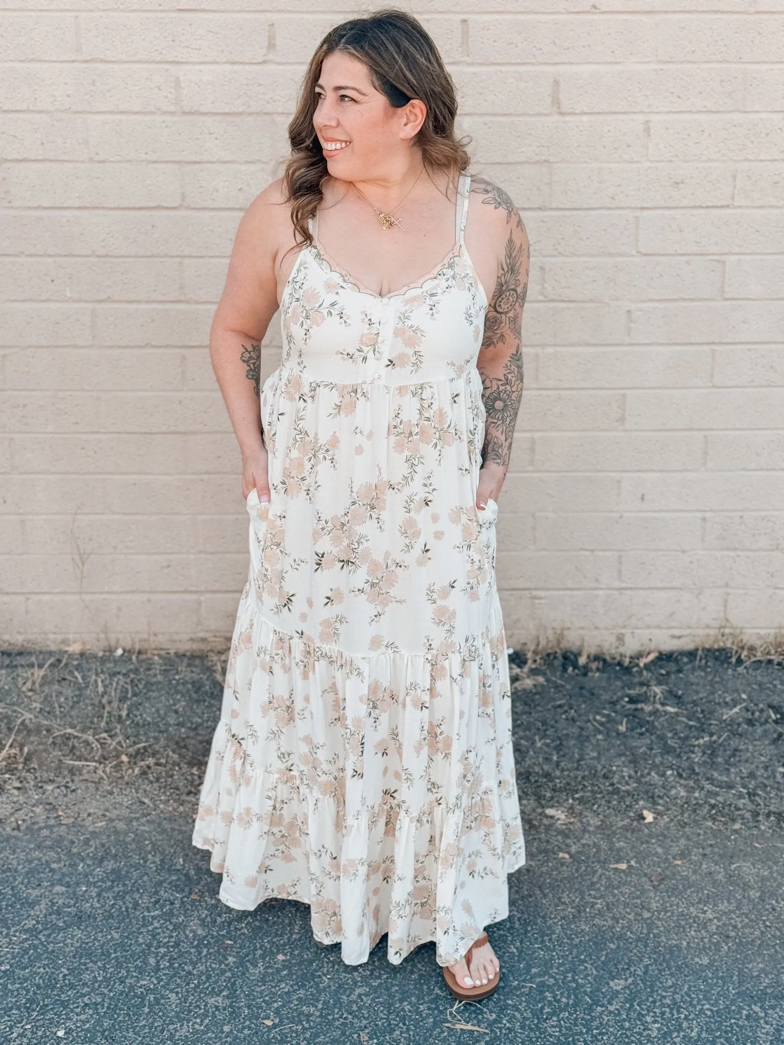 Serendipity Floral Sleeveless Maxi Dress