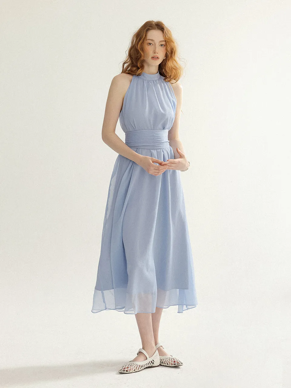 Serenity Halterneck Long Dress