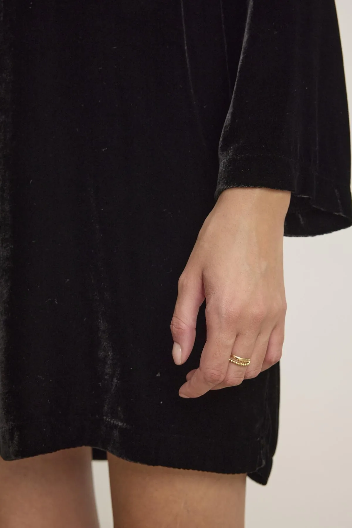 SHERI SILK VELVET DRESS