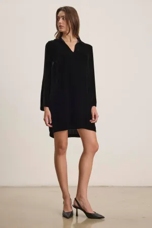 SHERI SILK VELVET DRESS