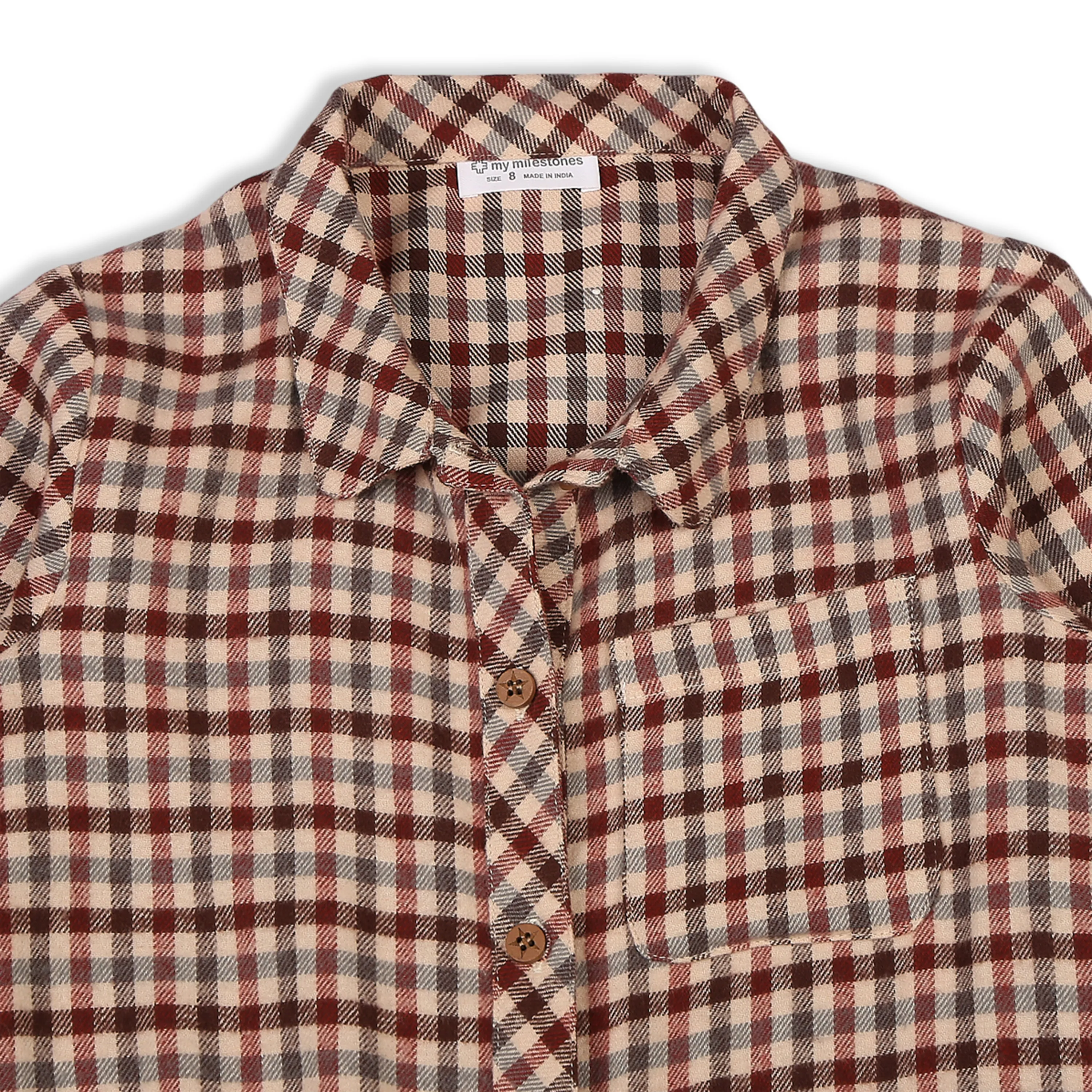 Shirt Dress With Exaggerated High Waist Asymetrical Tier