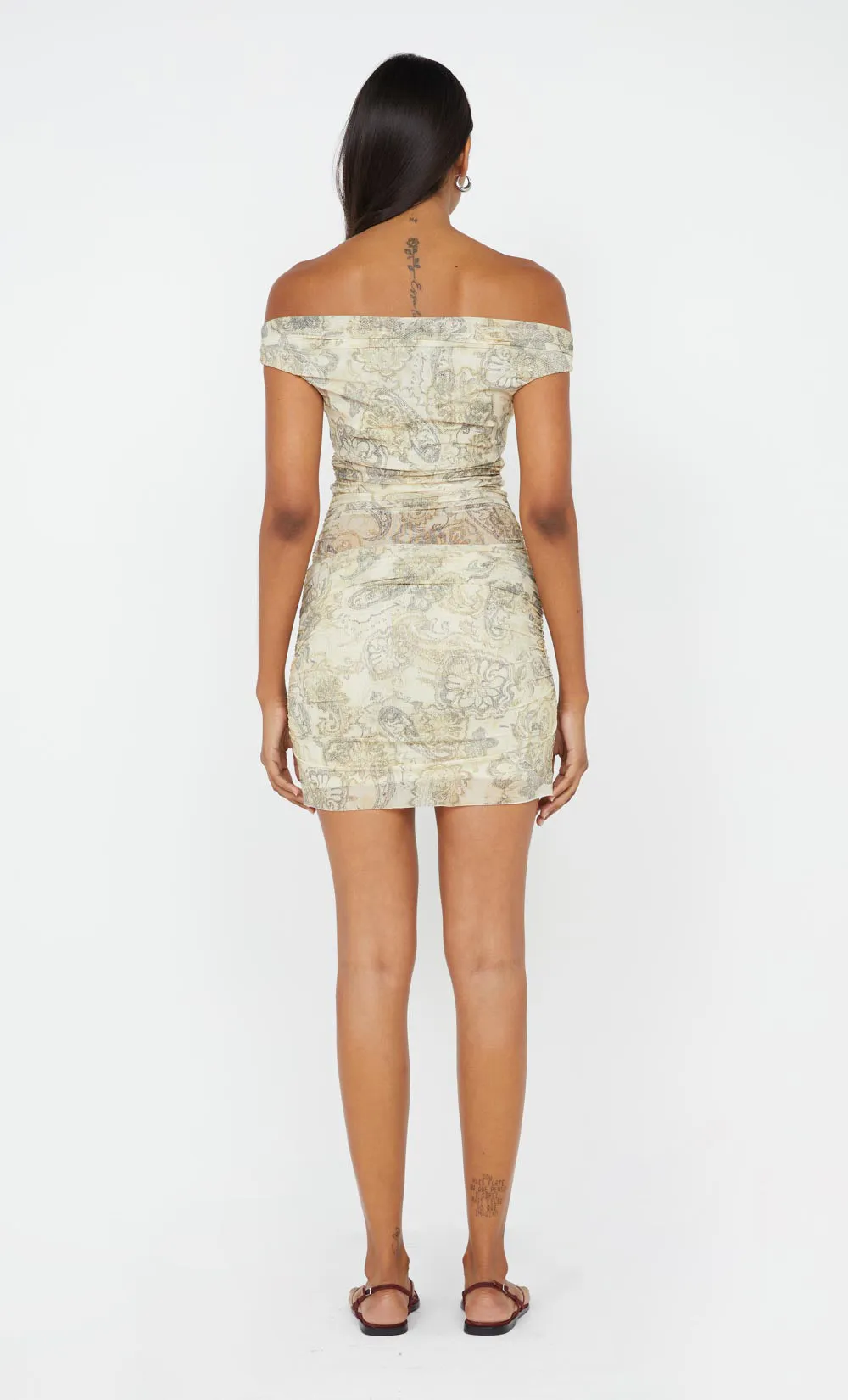 SHYLA MINI DRESS - FADED PAISLEY