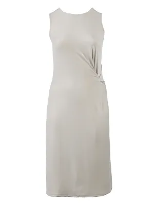 Side Knot Taupe Dress