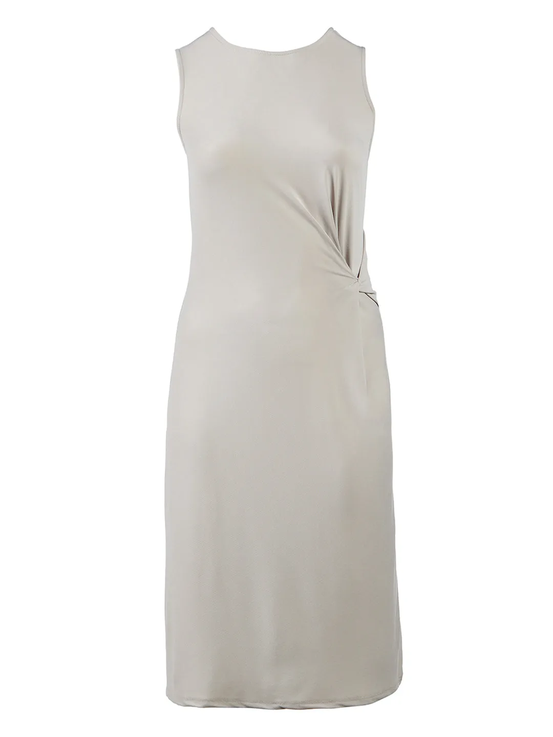 Side Knot Taupe Dress