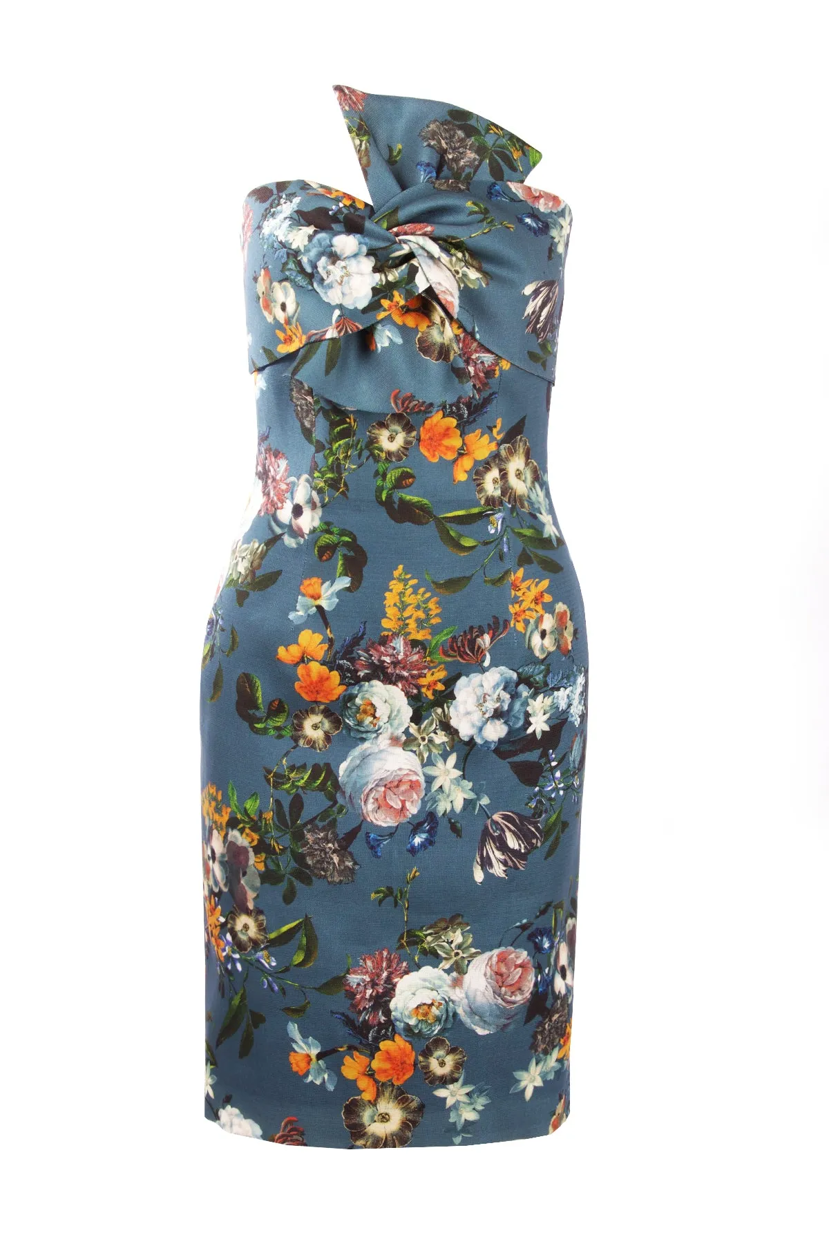 SILK GAZAR BOW DRESS