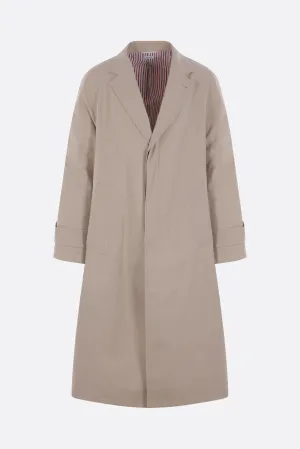 single-breasted overcoat in twill