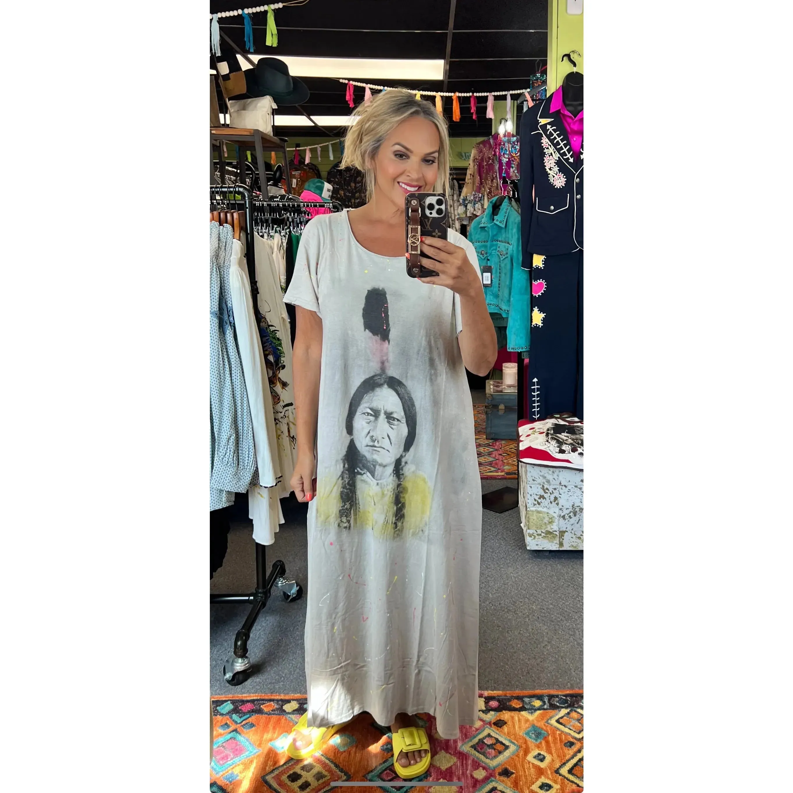 Sitting Bull T Shirt Dress