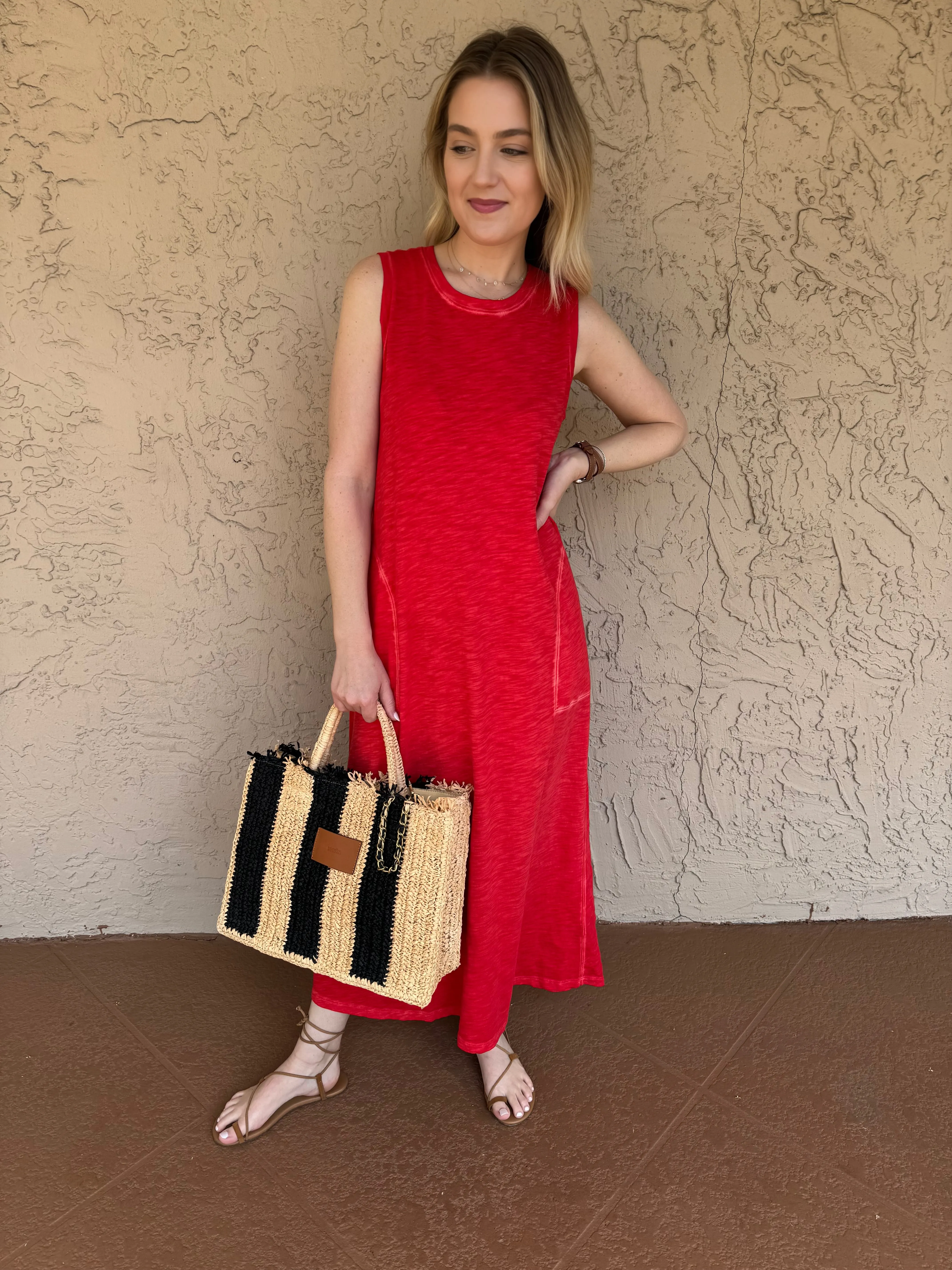 Sleeveless Maxi Dress With Pockets - Poppy