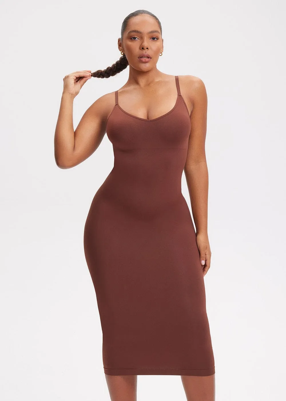 SnatchedKnit V-neck Sami Maxi Dress