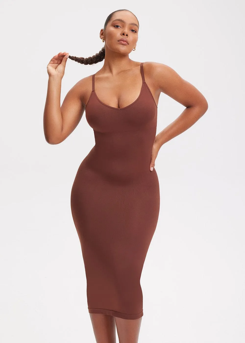 SnatchedKnit V-neck Sami Maxi Dress