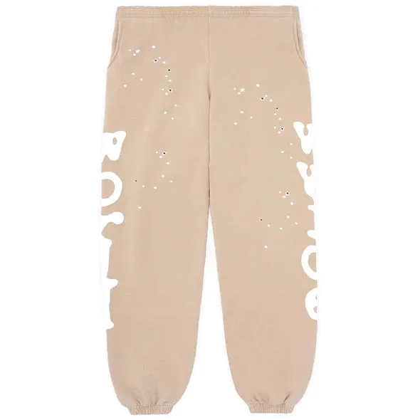 SP5DER  BELUGA SAND SWEATPANTS