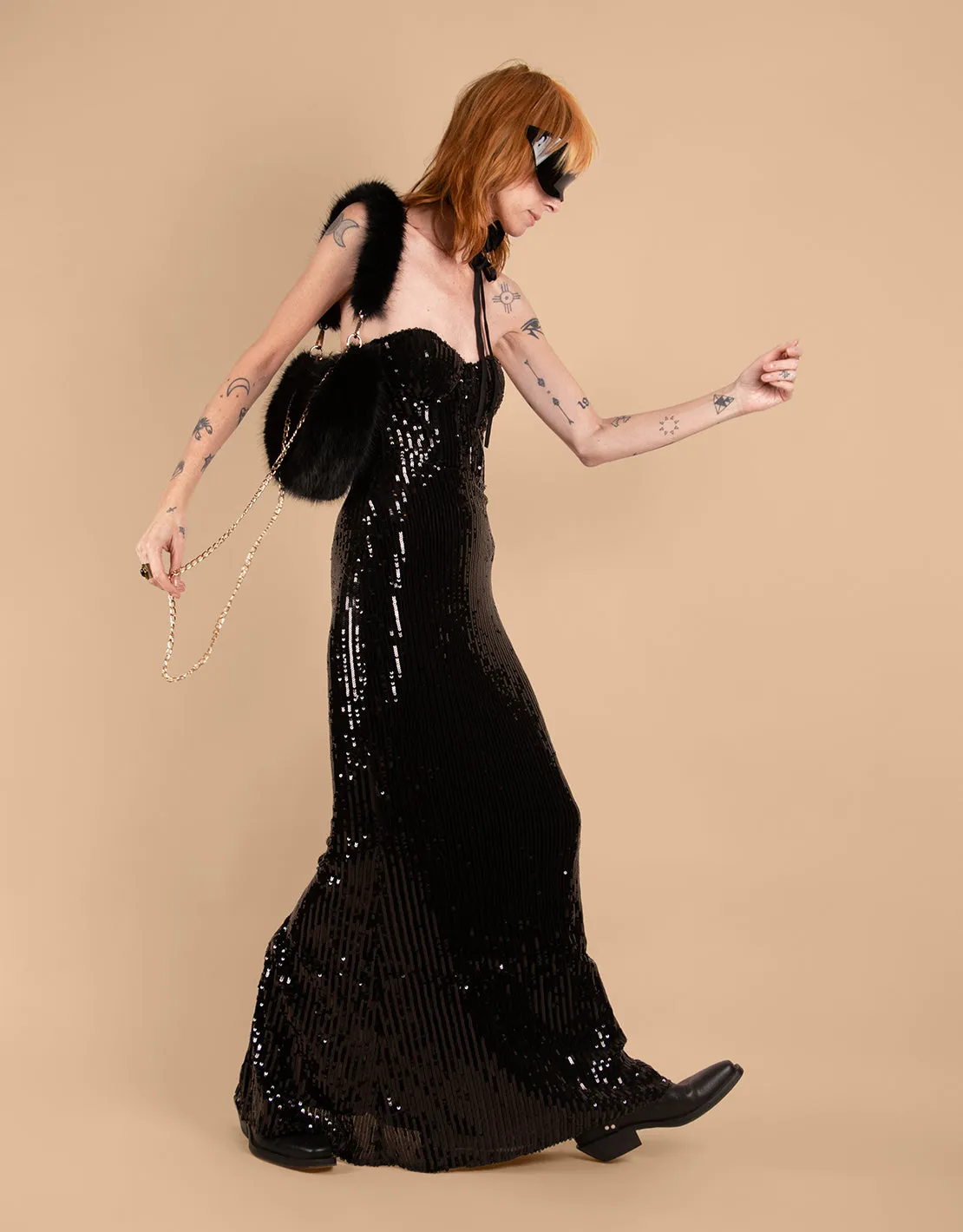 Sparkly maxi dress