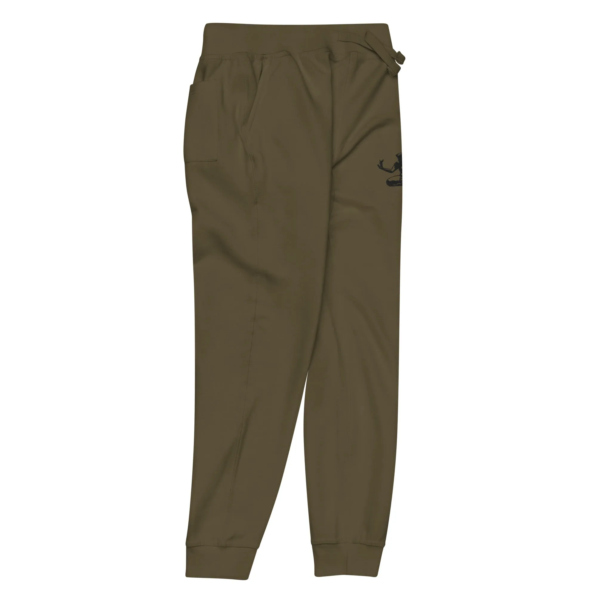Spirit of Detroit Premium Embroidered Unisex Fleece Sweatpants - Green / Black