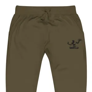 Spirit of Detroit Premium Embroidered Unisex Fleece Sweatpants - Green / Black