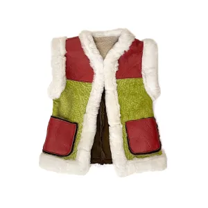 STEPPE kids' gilet M / Berry   Green