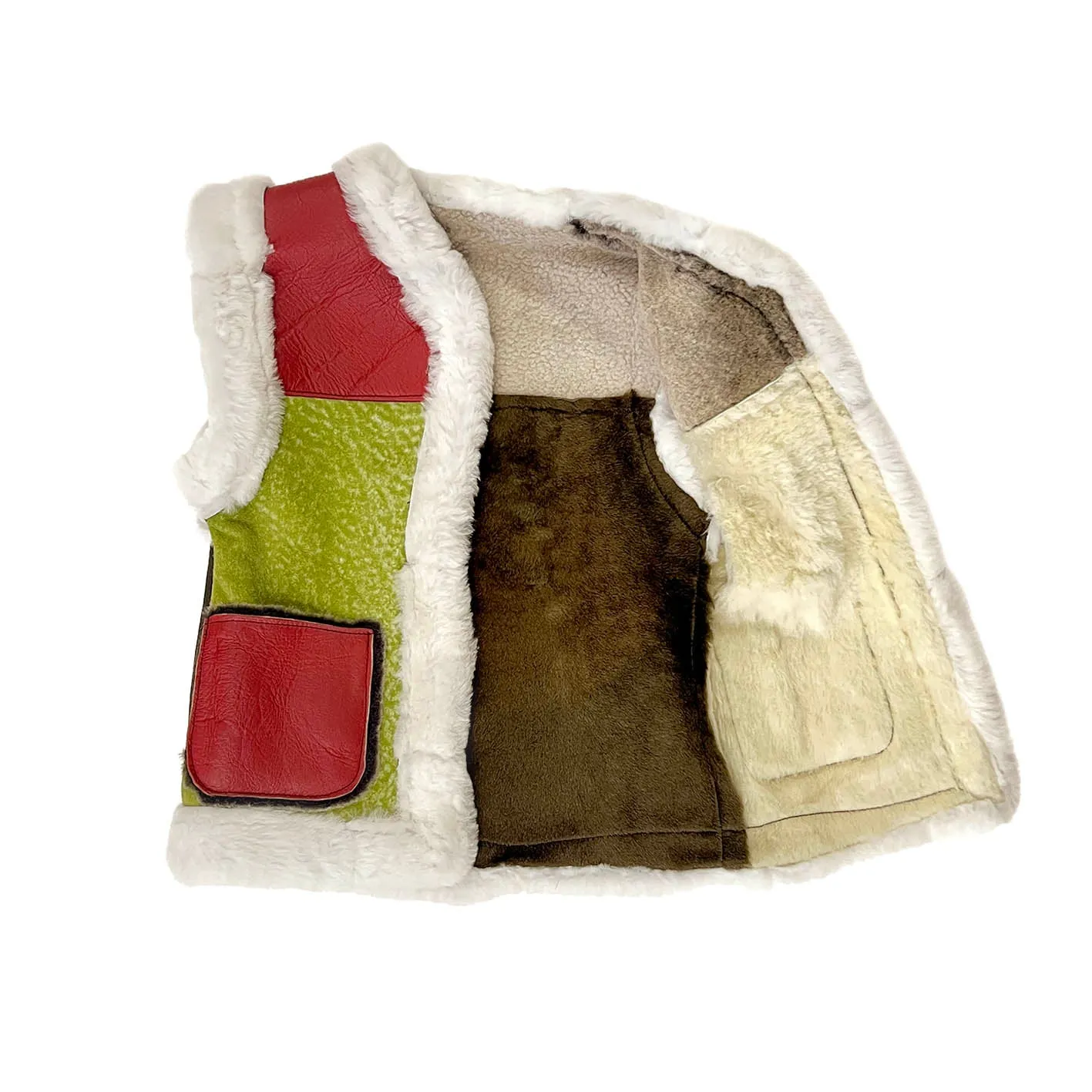 STEPPE kids' gilet M / Berry   Green