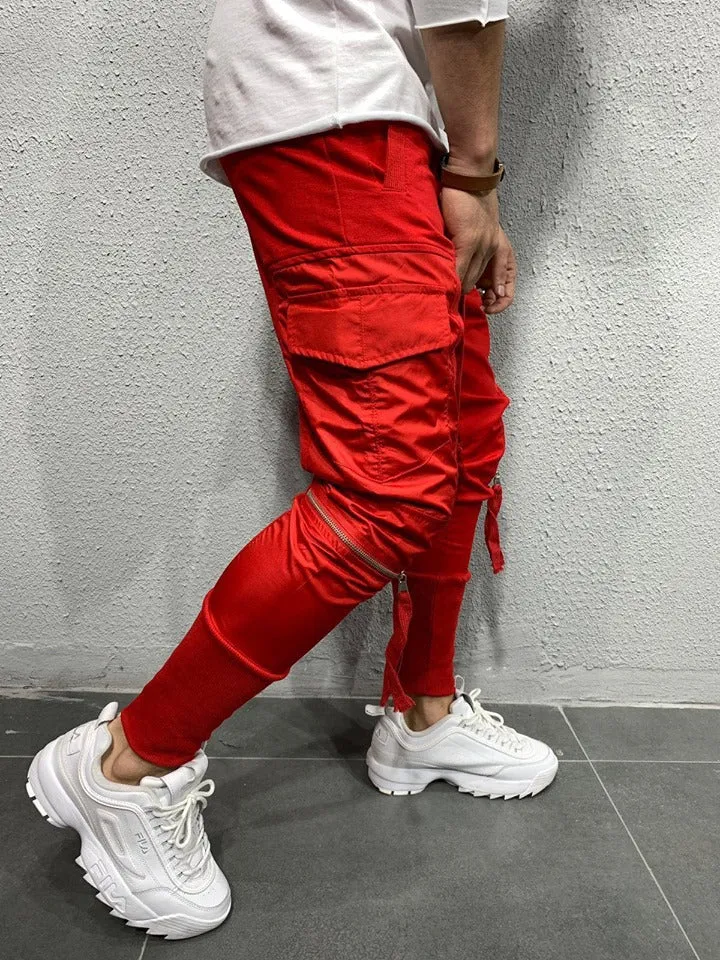 Stitching Elastic Men's Sweatpants