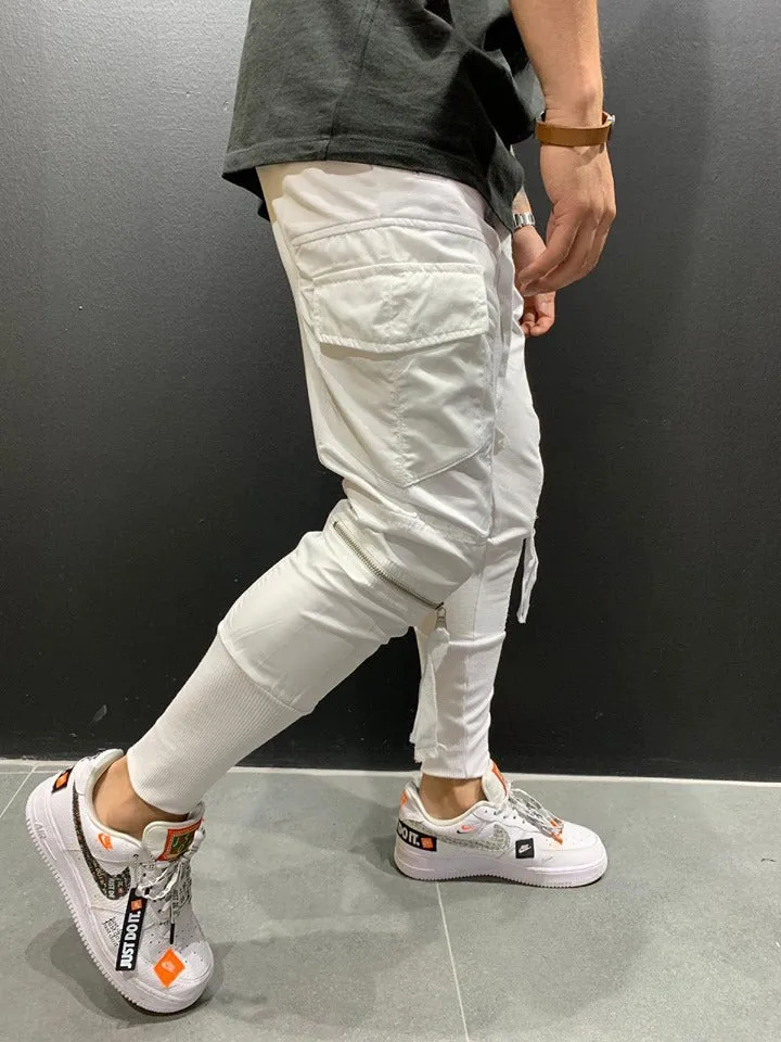 Stitching Elastic Men's Sweatpants