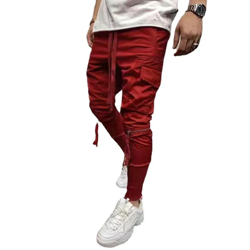 Stitching Elastic Men's Sweatpants