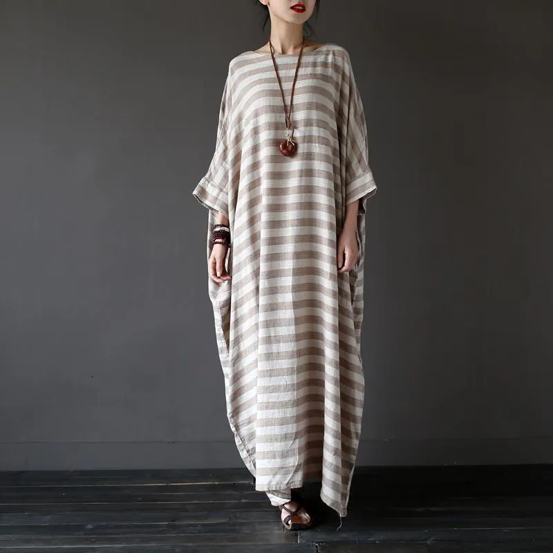 Striped Oversized Maxi Dress