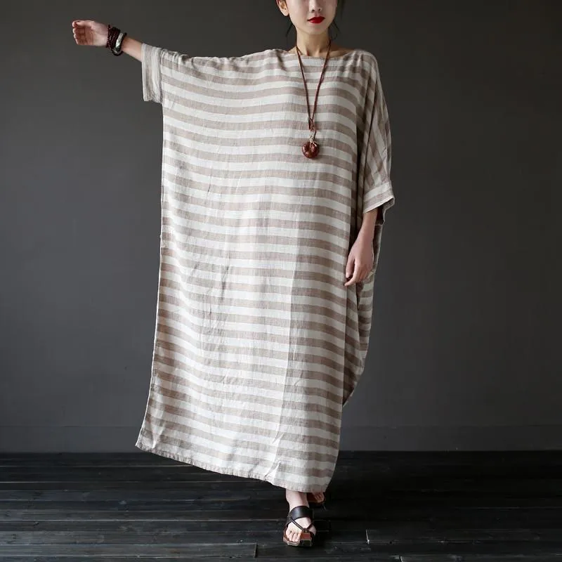 Striped Oversized Maxi Dress