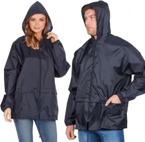 Style It Up Hooded Raincoat Kagools Jacket - Unisex Adult Men and Women - Water-Resistant, Breathable, Lightweight - Ideal for Spring, Summer and Travel