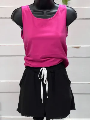 Sunshine All Day Tank Top Hot Pink